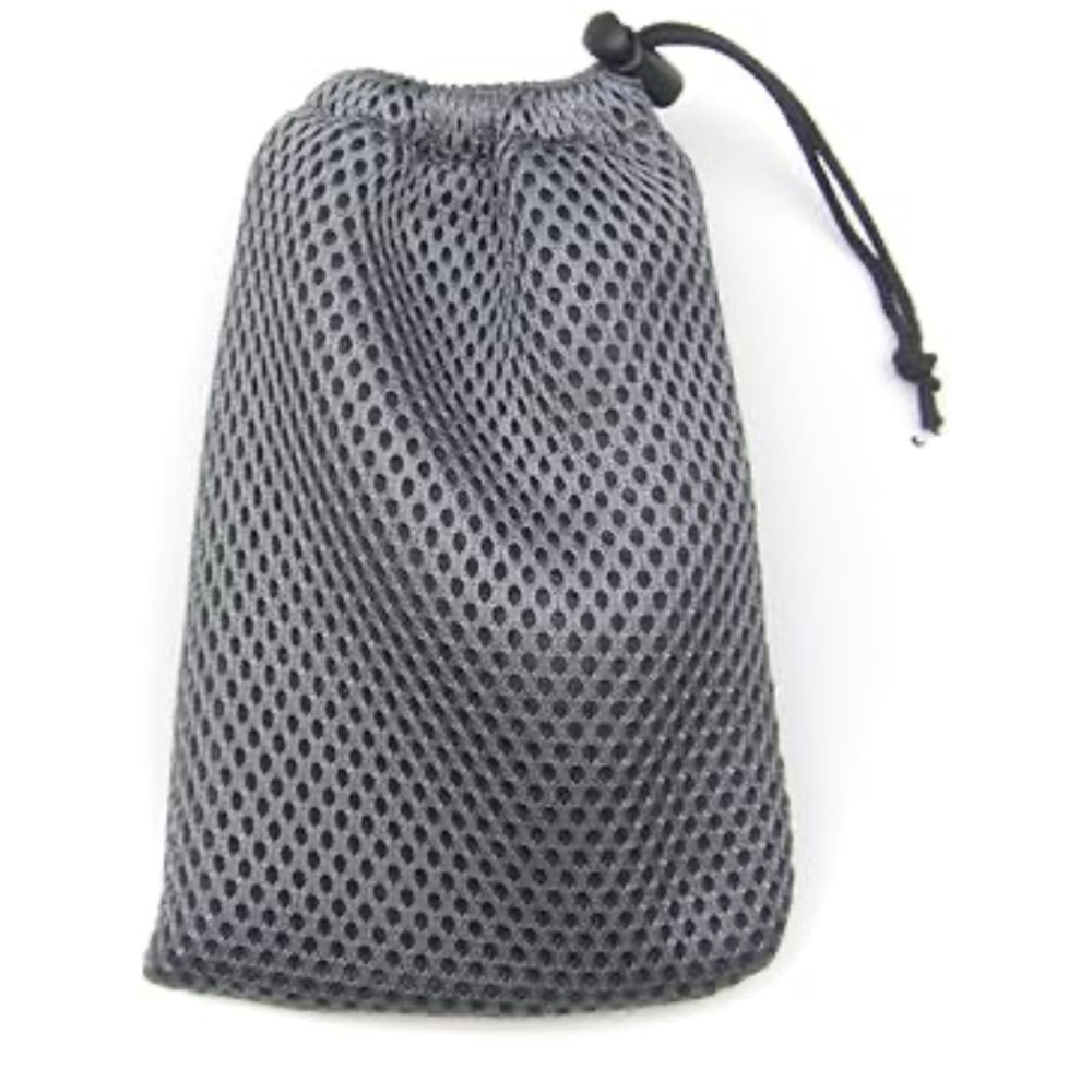NEW ALL in ONE Grey Nylon Mesh Drawstring Bag (4x6 Inch), 6 PACKS OF 6 POUCHES